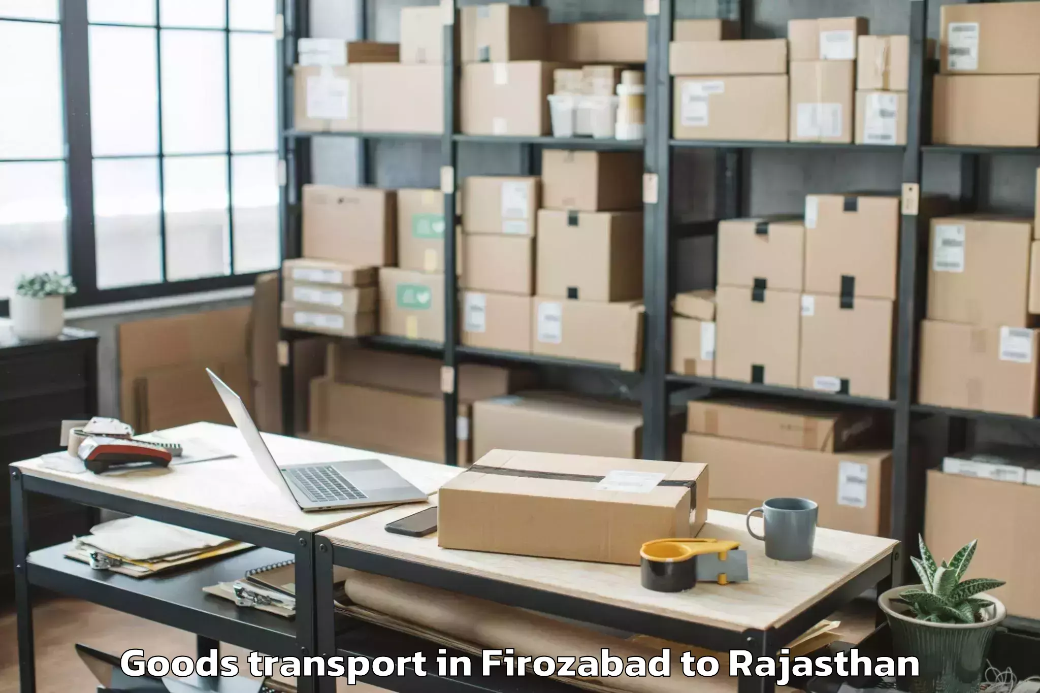 Book Your Firozabad to Chirawa Goods Transport Today